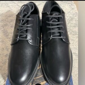 Bates Men's Sentry Oxford High Shine Classic Black Shoes 9.5M/